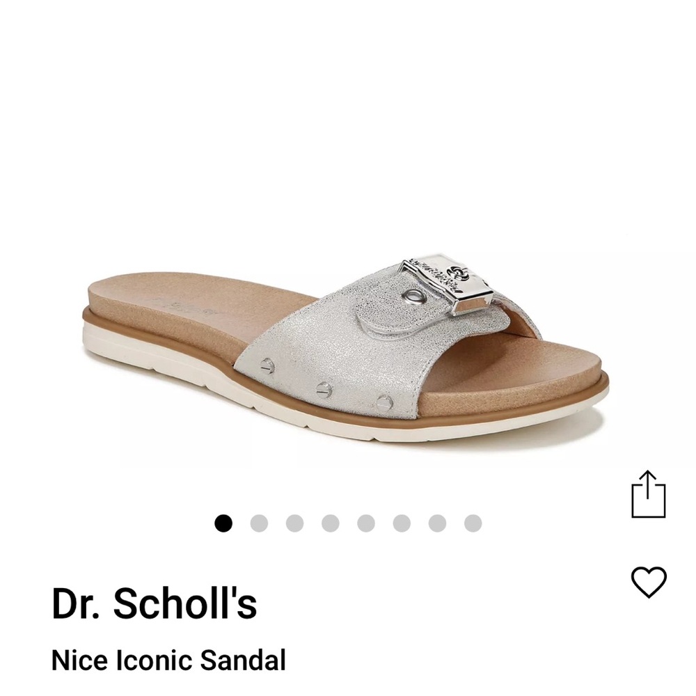Dr. Scholl's Metallic Silver Nice Iconic Sandal - Picture 11 of 11